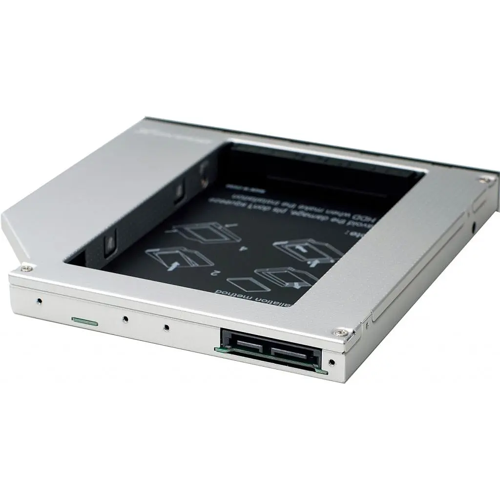 Фрейм-перехідник Grand-X HDD 2.5'' to notebook 12.7 mm ODD SATA/mSATA (HDC-25N) - фото 2