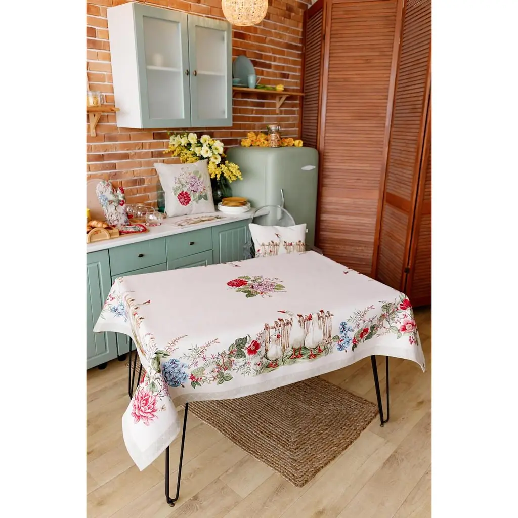 Скатертина Прованс Гуси прямокутна 180х135 см (34097) - фото 2