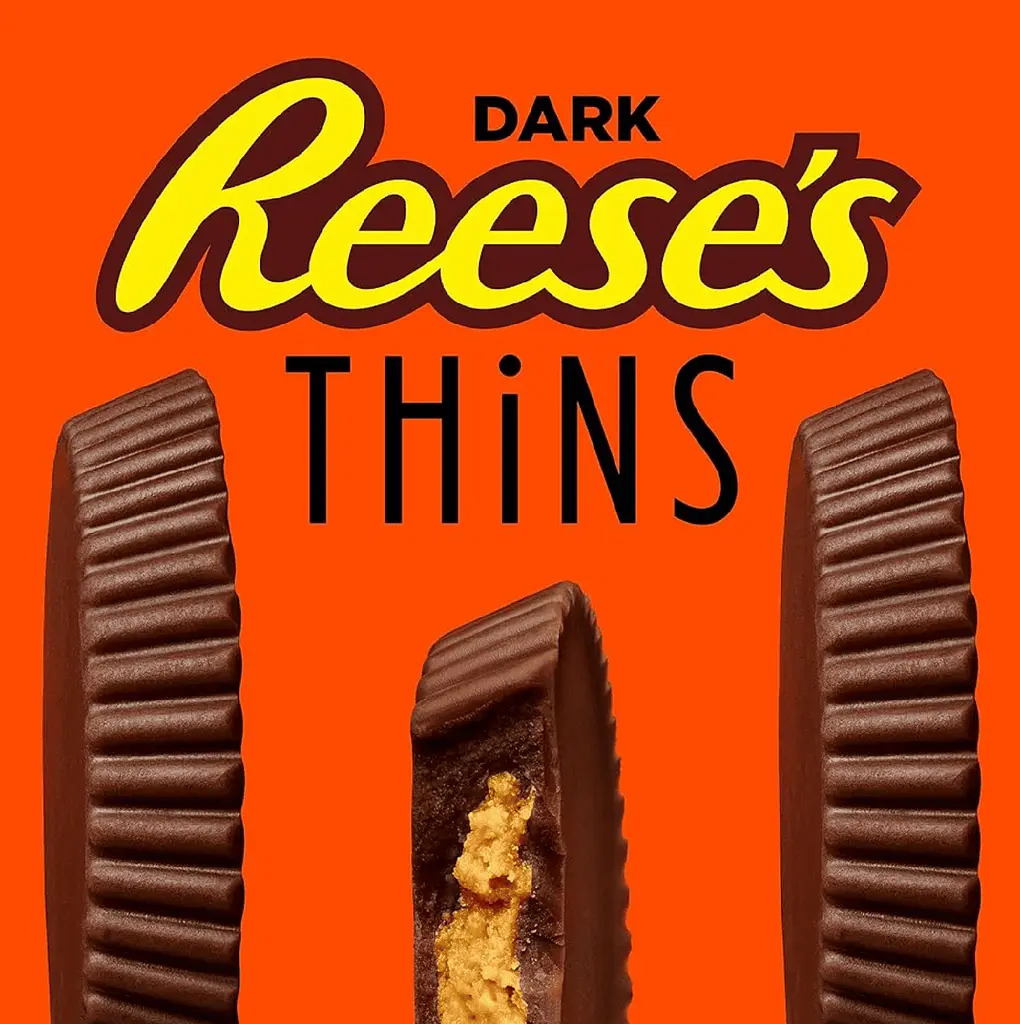 Шоколадні цукерки Reese's Thins Dark Chocolate Peanut Butter Cups 341г - фото 5