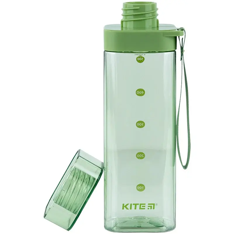 Пляшечка для води Kite квадратна 550 мл зелена (K24-1209-2) - фото 3