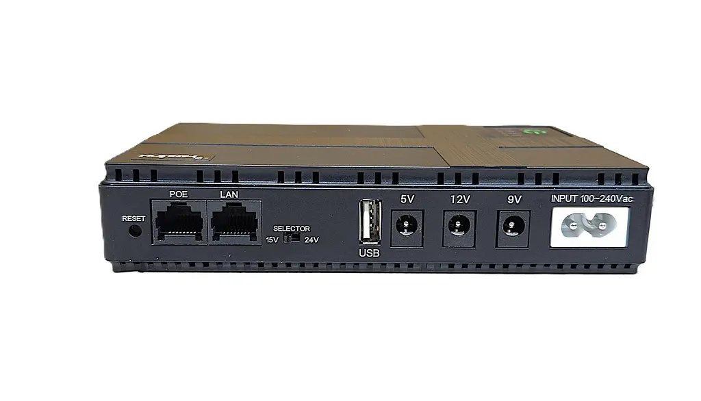 Міні ДБЖ для роутера DC1018P 10400mAh 18W 3xDC 5V/9V/12V USB PoE LAN 15/24V, 8-10 год роботи - фото 4