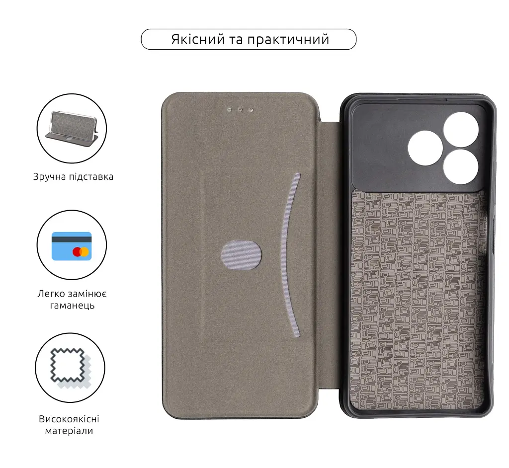 Чохол-книжка ArmorStandart G-Case для ZTE Blade A36 4G Black - фото 3