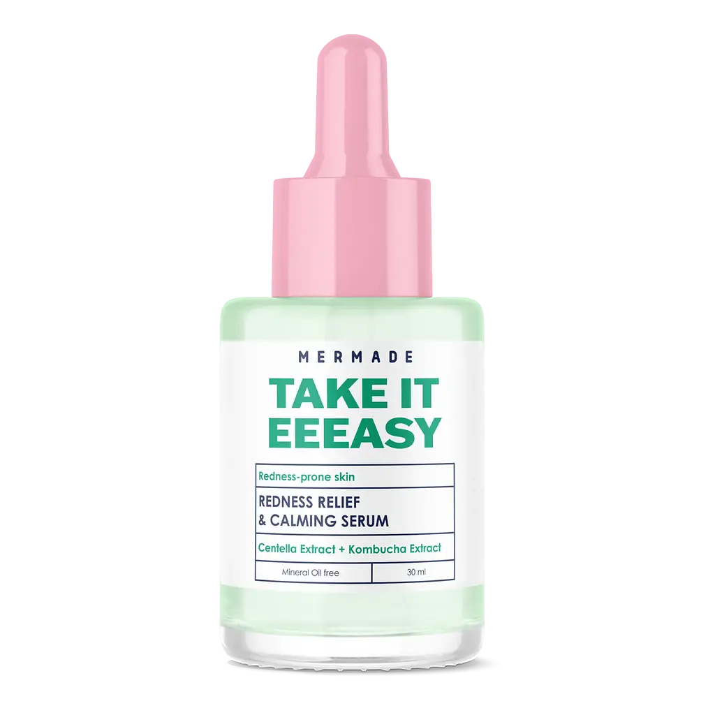 Подарунковий набір Mermade Balance Your Skin: гель для вмивання обличчя Wait Clean Up Step Up 50 мл + тонік-міст для обличчя Balance 150 мл + тонізуючі гідрогелеві патчі під очі Take it easy 60 шт. + заспокійлива сироватка для обличчя Take it EEEasy 30 мл - фото 8