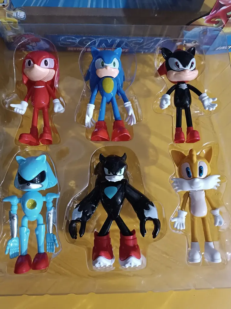 Ігрові фігурки Сонік у коробці Sonic 4, 6 шт - фото 3