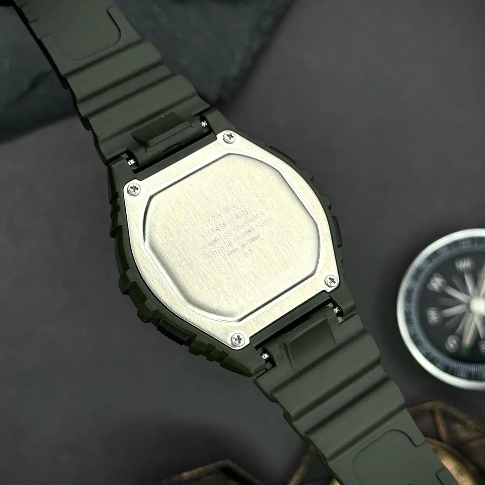 Чоловічий годинник Casio W-216H-3B Темно-Зелений ( AT1141-0120 ) - фото 9