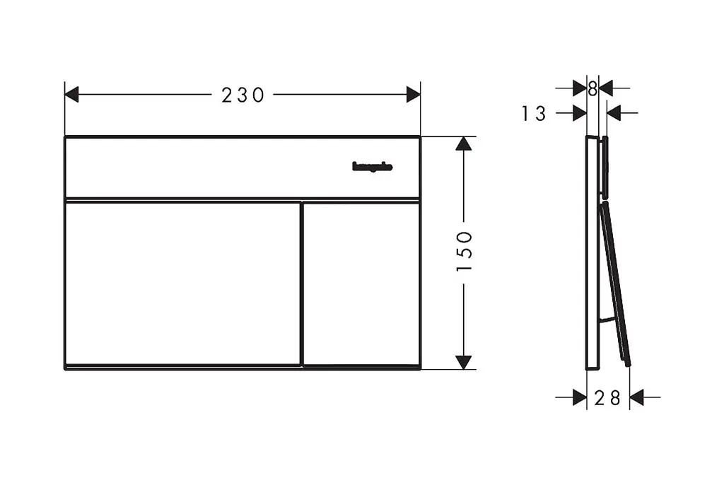 Кнопка змиву для інсталяції Hansgrohe iFrame Element E поліроване золото 66003990 - фото 4
