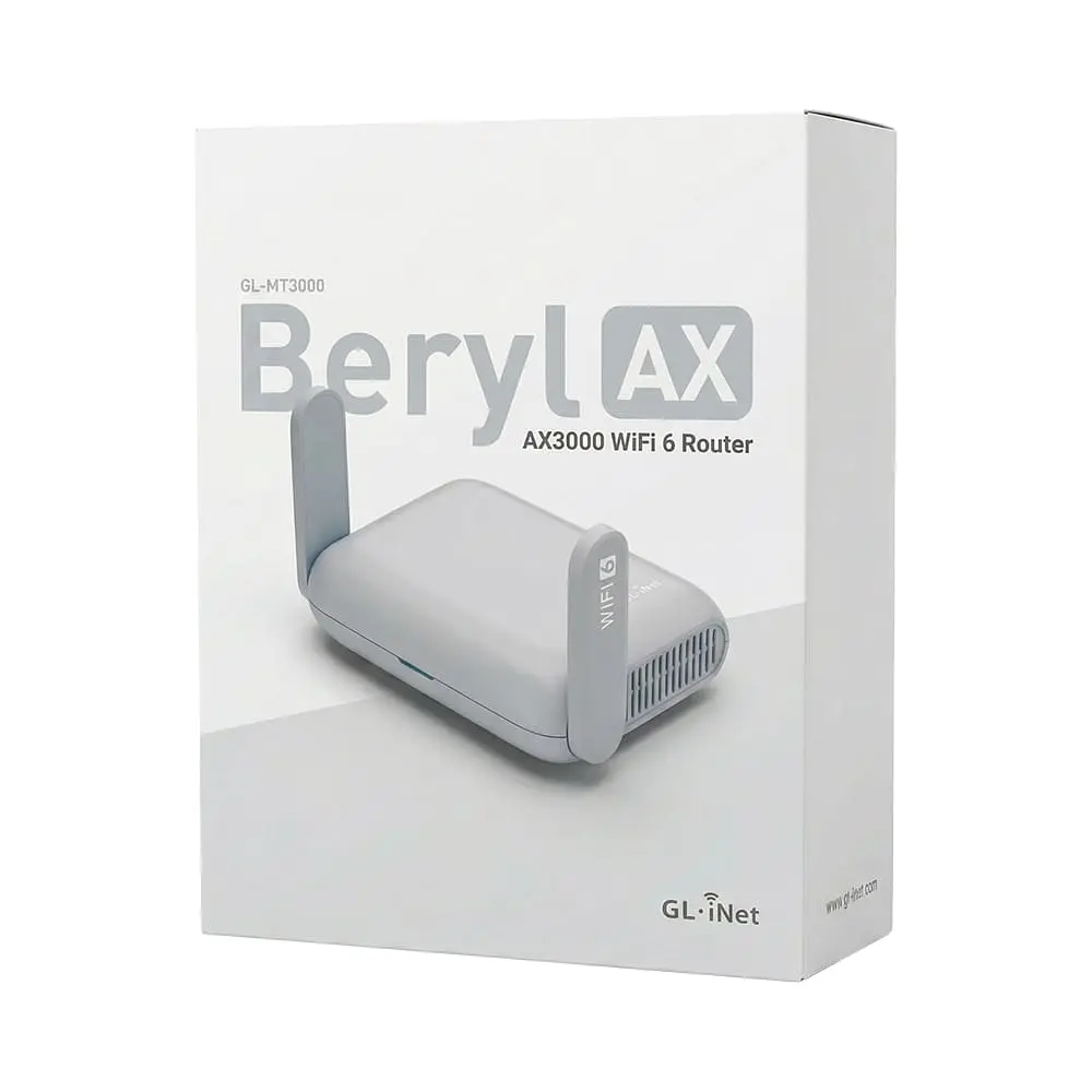 WiFi 6 маршрутизатор GL.iNet Beryl AX (GL-MT3000-EU) 2.5G дводіапазонний портативний (73-01001) - фото 8