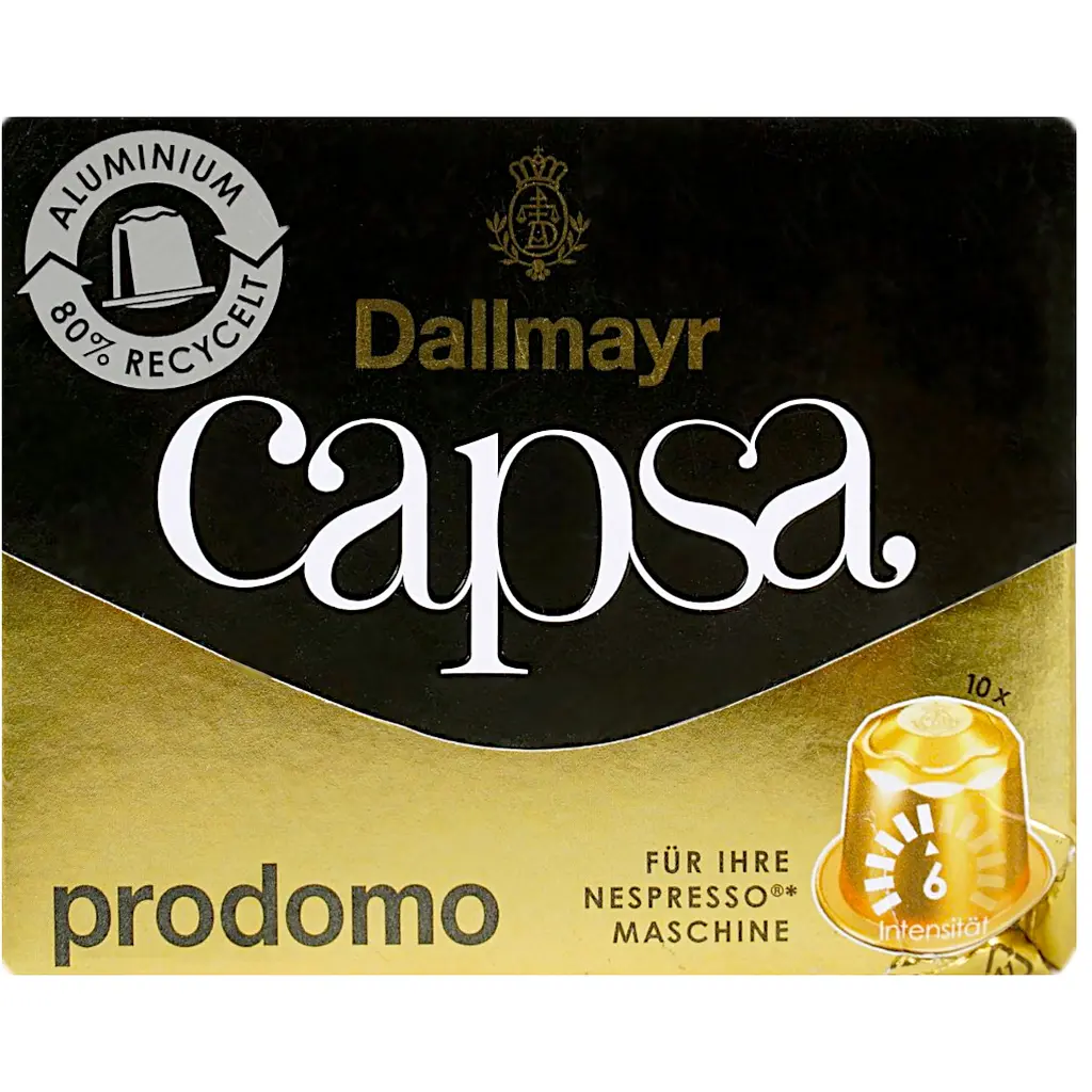 Кава в капсулах Dallmayr Capsa Prodomo 10 капсул 56 г - фото 3