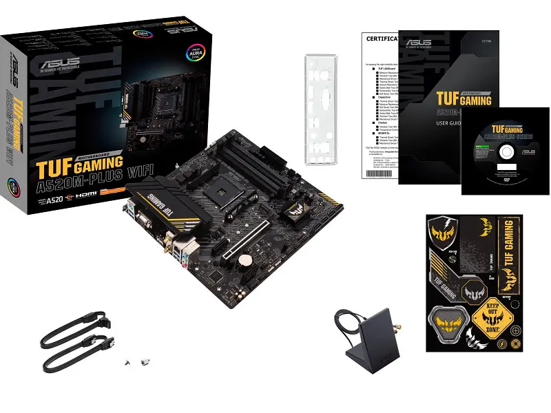 Материнська плата Asus TUF GAMING A520M-PLUS WIFI - фото 4
