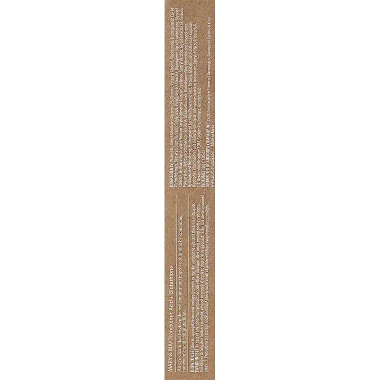 Крем для шкіри навколо очей Mary & May Tranexamic Acid + Glutathion Eye Cream, 30 г - фото 3