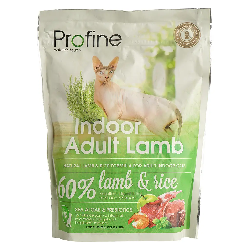 Сухий корм для виведення шерсті Profine Cat Indoor, з ягням і рисом, 300 г - фото 2