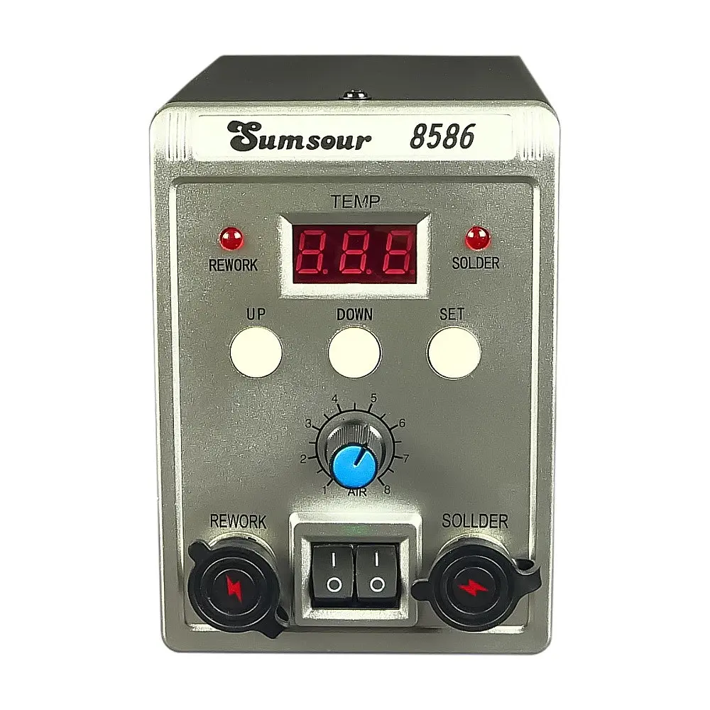 Паяльная станция Sumsour 8586 фен, паяльник, цифровая индикация - фото 3