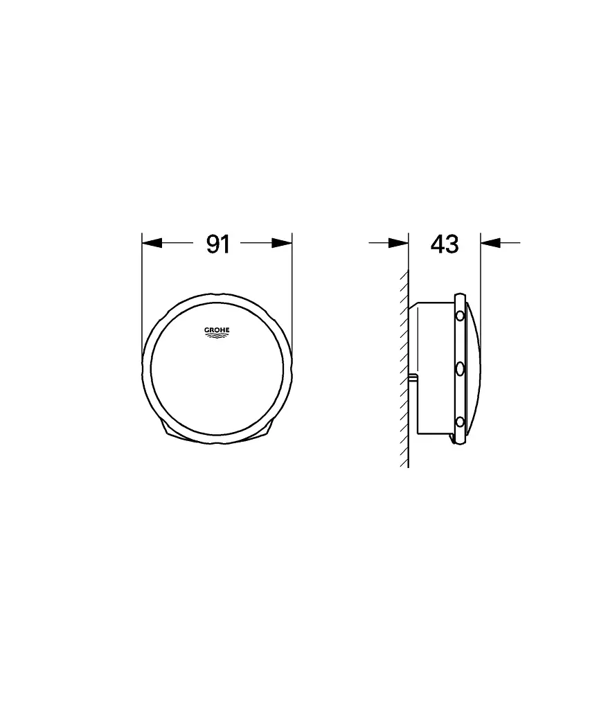 Наливний, зливний та переливний гарнітур для ванни Grohe Talentofill (комплект верхньої монтажної частини) Хром 19952000 - фото 4