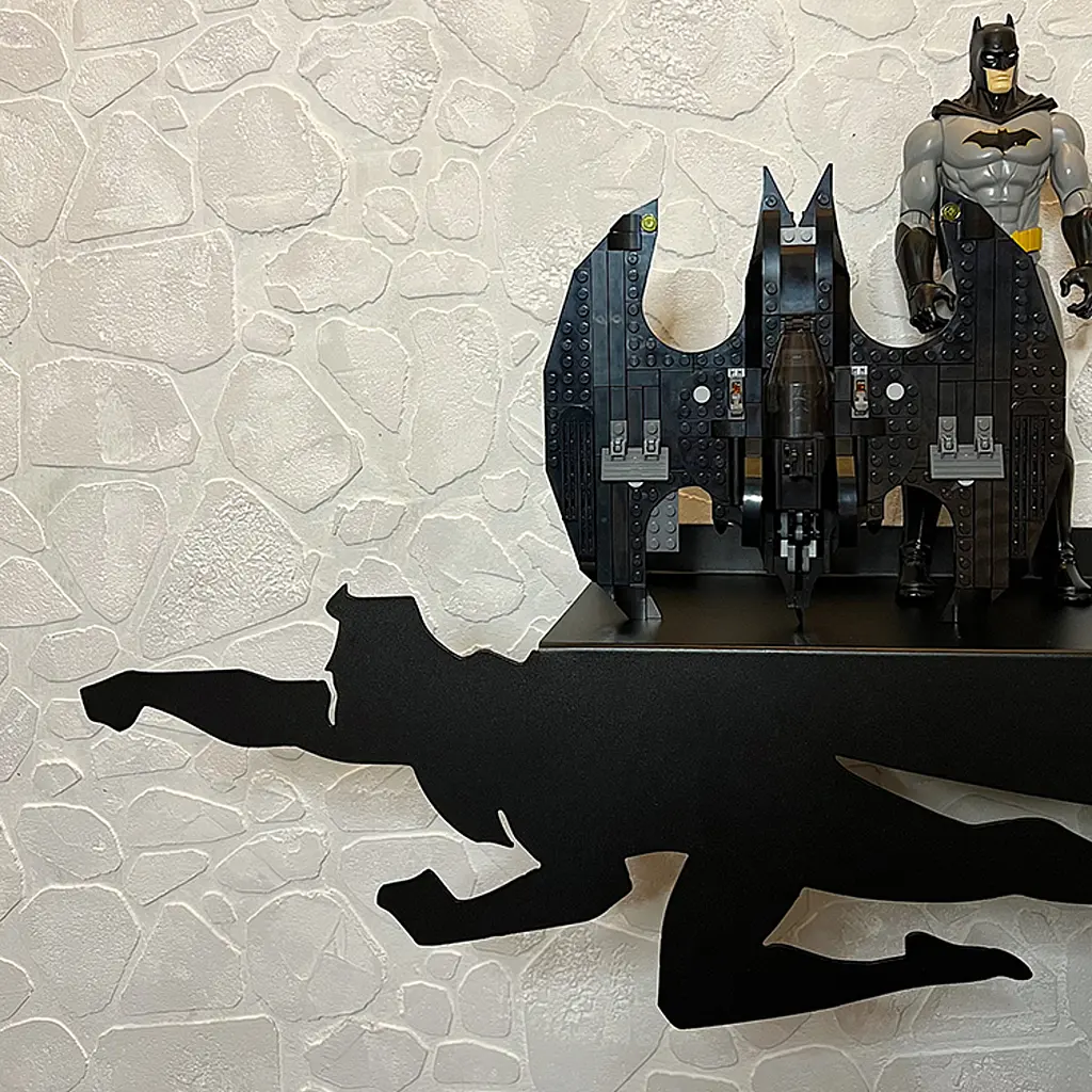 Полиця в дитячу кімнату Nice & Cozy Superhero 60 см чорна - фото 3