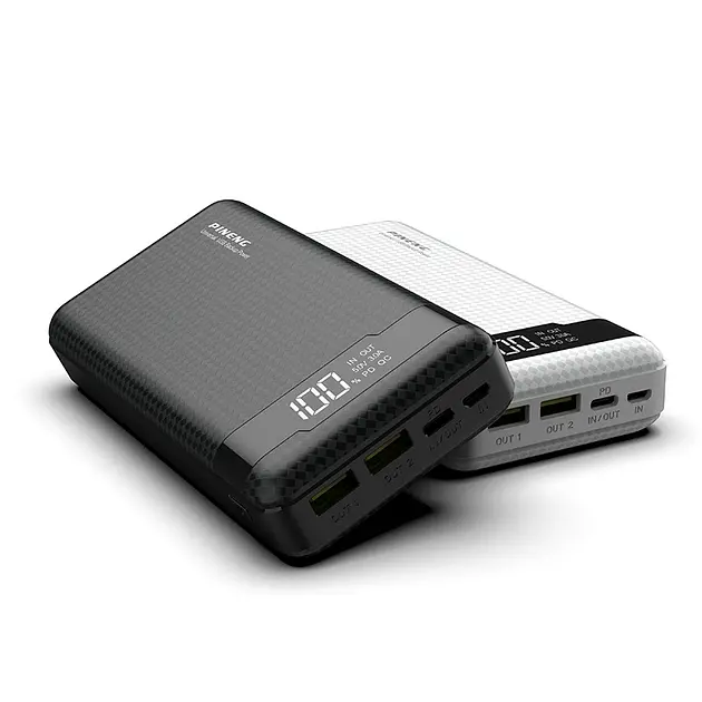 Портативний зовнішній акумулятор Pineng PN-861 20000 mAh Power Bank Чорний - фото 6