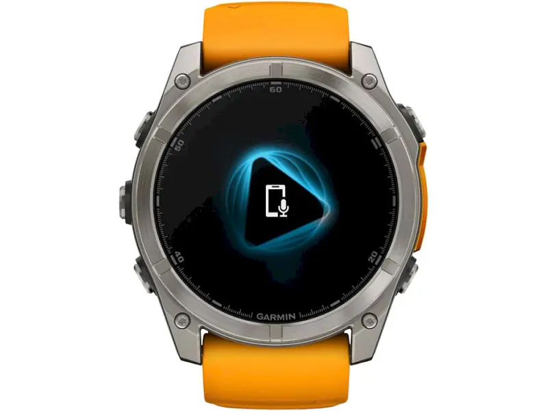 Спортивний годинник Garmin Fenix 8 51mm AMOLED Sapphire Titanium w. Spark Orange/Graphite Silicone Band (010-02905-10/11) - фото 6