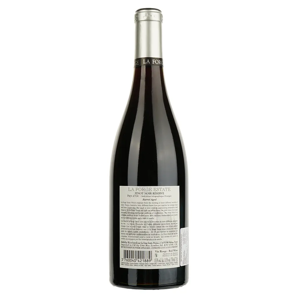 Вино Domaines Paul Mas La Forge Estate Pinot Noir Reserve сухое красное 0.75 л - фото 2