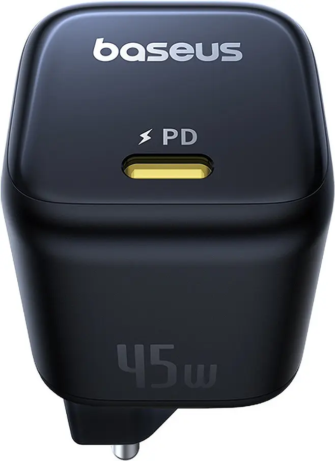 Мережевий зарядний пристрій Baseus PicoGo GaN Fast Charger 1C 45W EU cosmic black (P10176800123-00) - фото 5