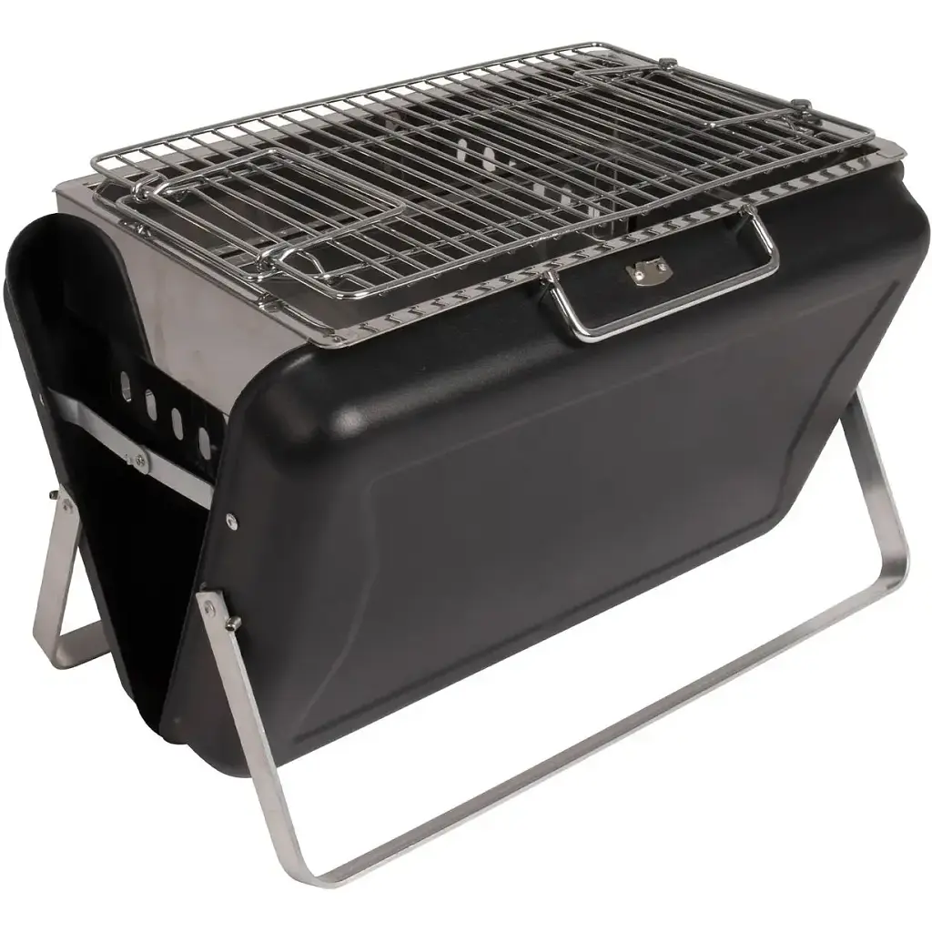Гриль угольный чемодан Bo-Camp Irvin Black/Silver (8108380) - фото 1