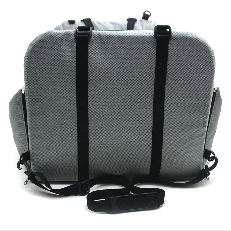 Автокрісло сумка-переноска лежак Zoo-hunt Бліць для котів та малих порід собак 50х60х42 см сіра - фото 3