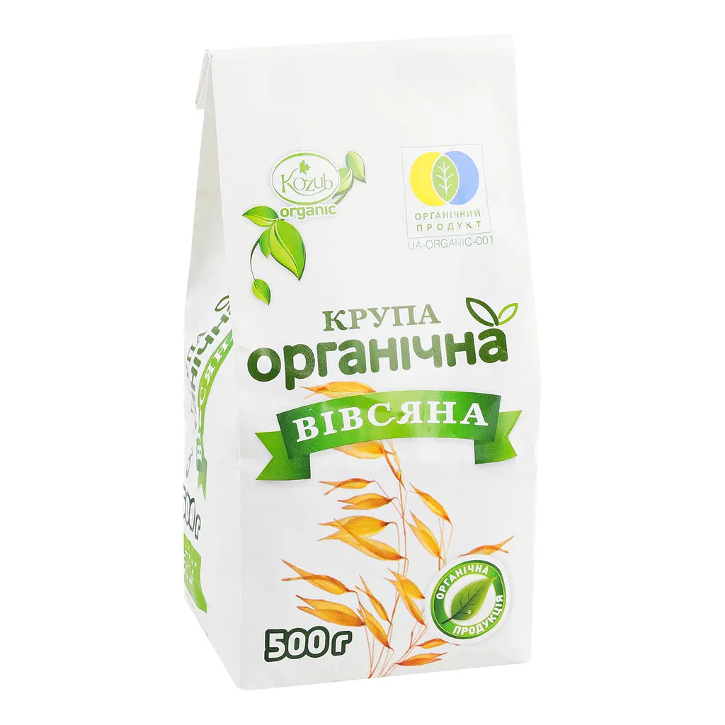 Крупа Козуб продукт Вівсяна органічна, 500 г (575968) - фото 2