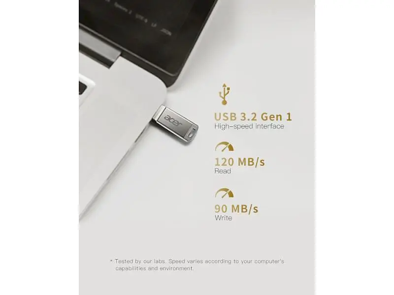 Флешка Acer 128 GB UP310 Metal USB 3.2 Gen 1 (BL.9BWWA.582) - фото 10