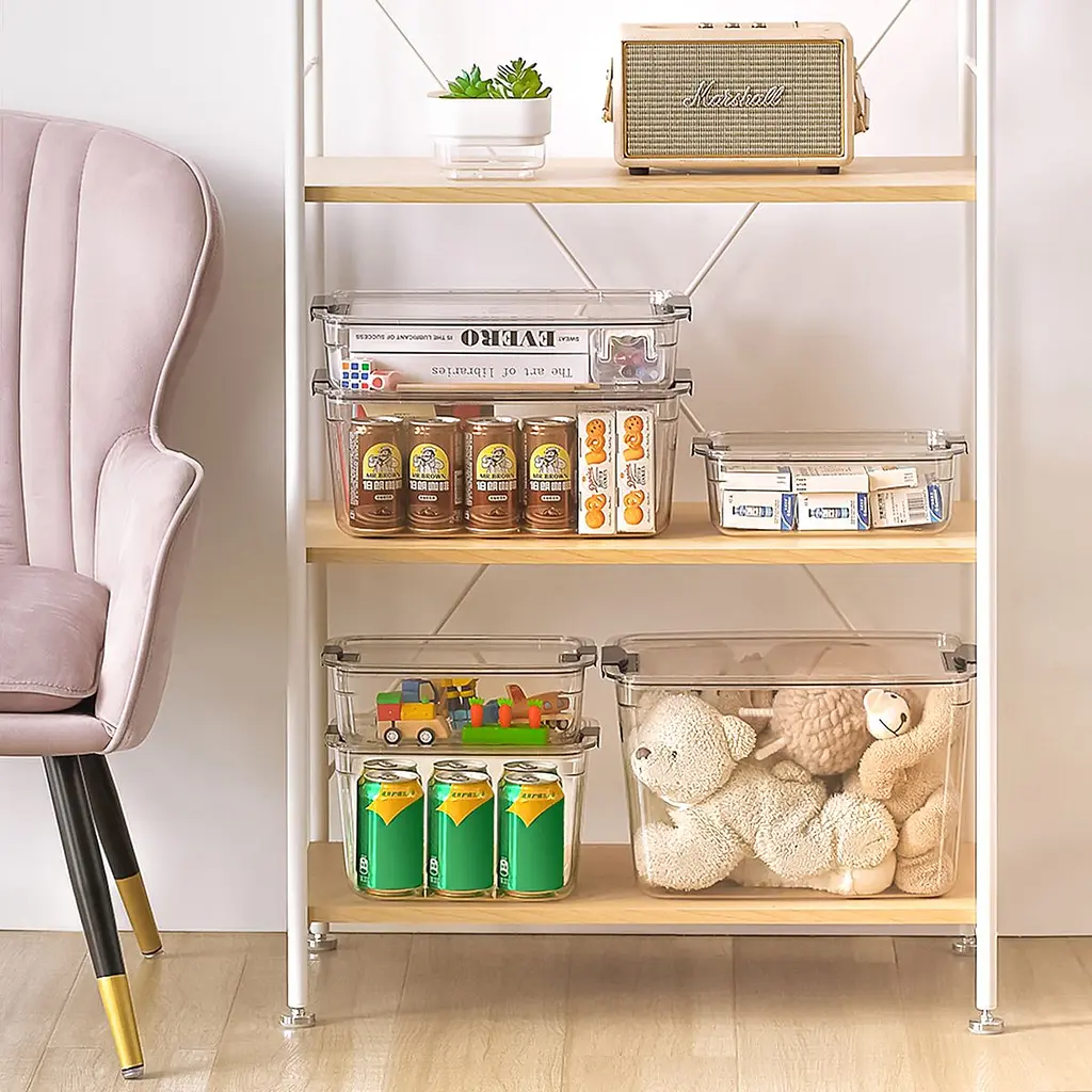 Ящик з кришкою МВМ My Home System 38.5х27х15.5 см прозорий (FH-35 L T) - фото 6