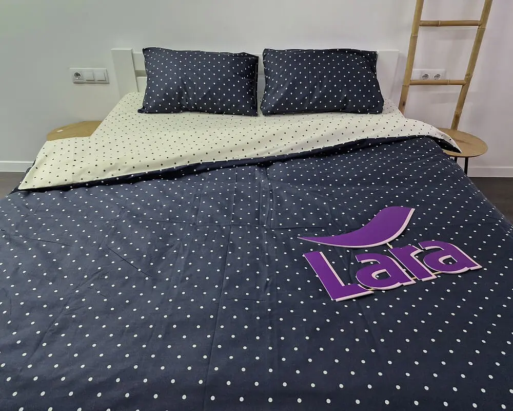 Постільна білизна LARA бязь d11343d двоспальна 180х220 см - фото 5