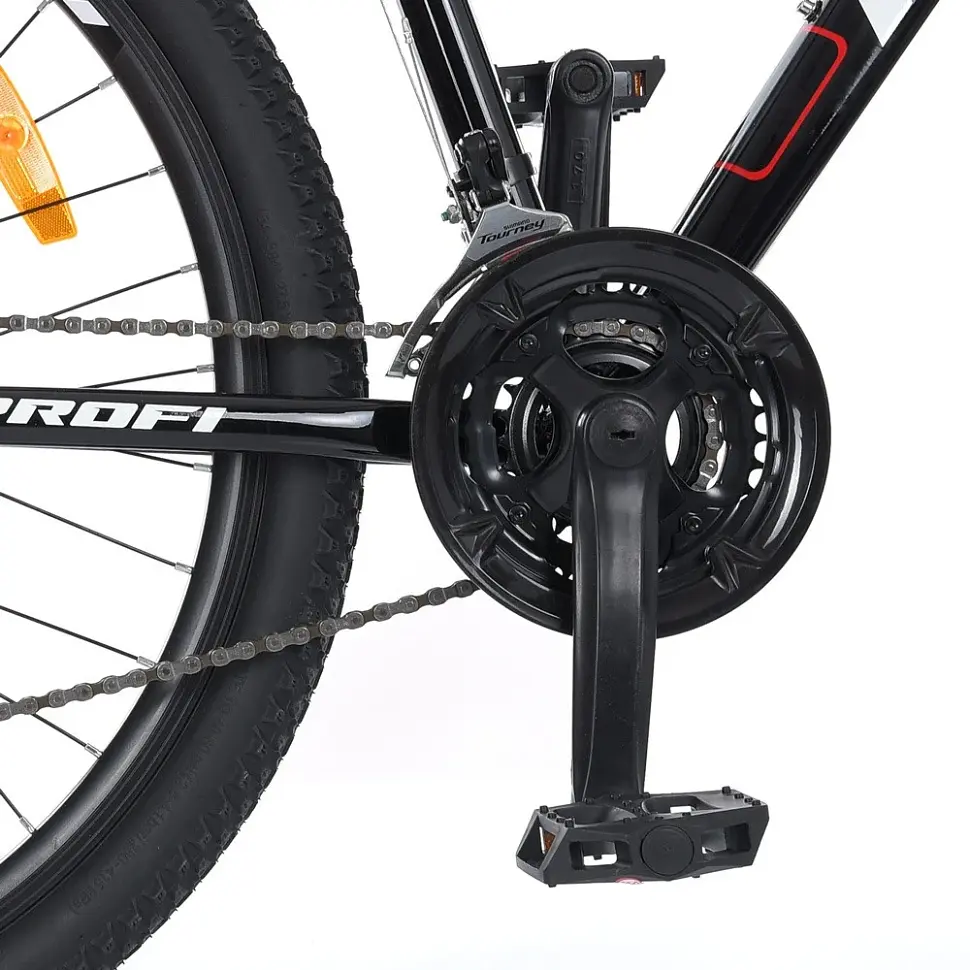 Велосипед "EVEREST" PROF1 G275EVEREST A275.127,5 д. Алюм.рама 19 ", SHIMANO 21SP, алюм.DB, CS TZ500, чорний - фото 7