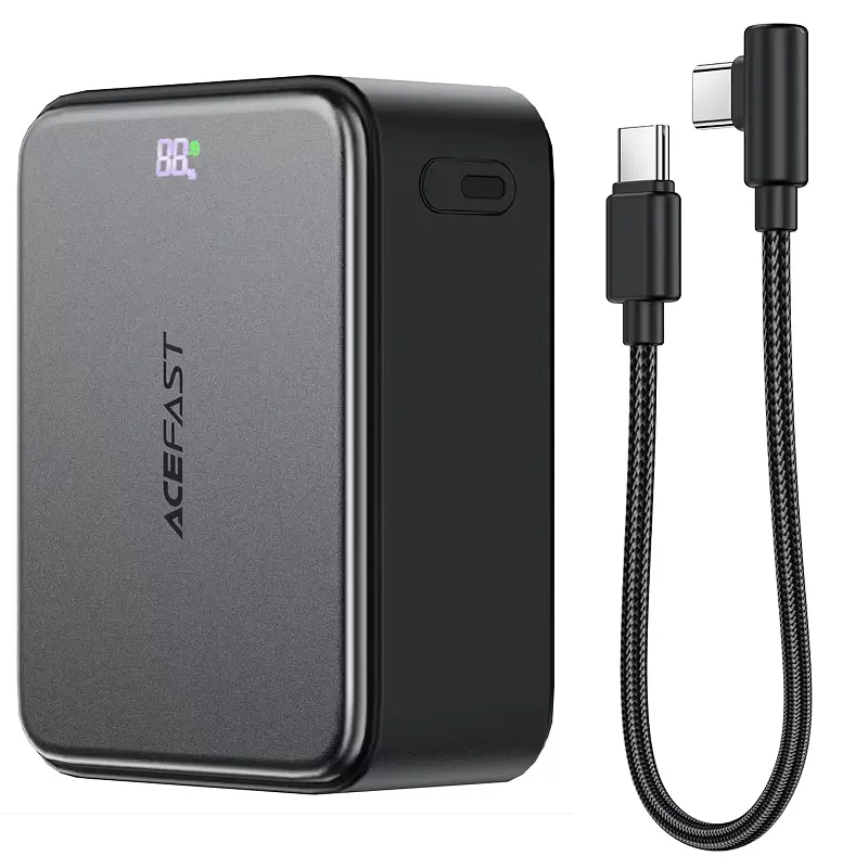 Портативний ЗП Power Bank Acefast M28 22.5W with cable 10000 mAh Black - фото 4