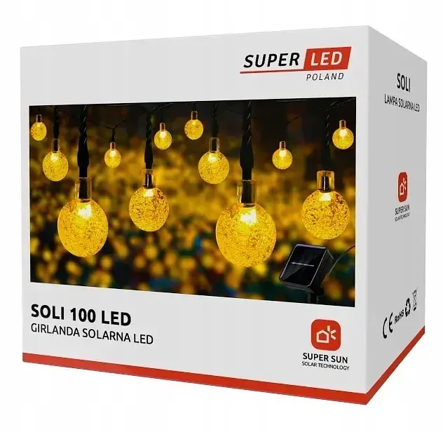 Сонячна гірлянда SuperLED Soli 100 кульок - фото 5