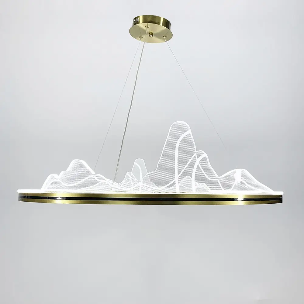 Изысканная подвесная LED люстра с имитацией высокогорья Ø 100 см Ст. SGA 16-1000 AB | Line F - фото 7