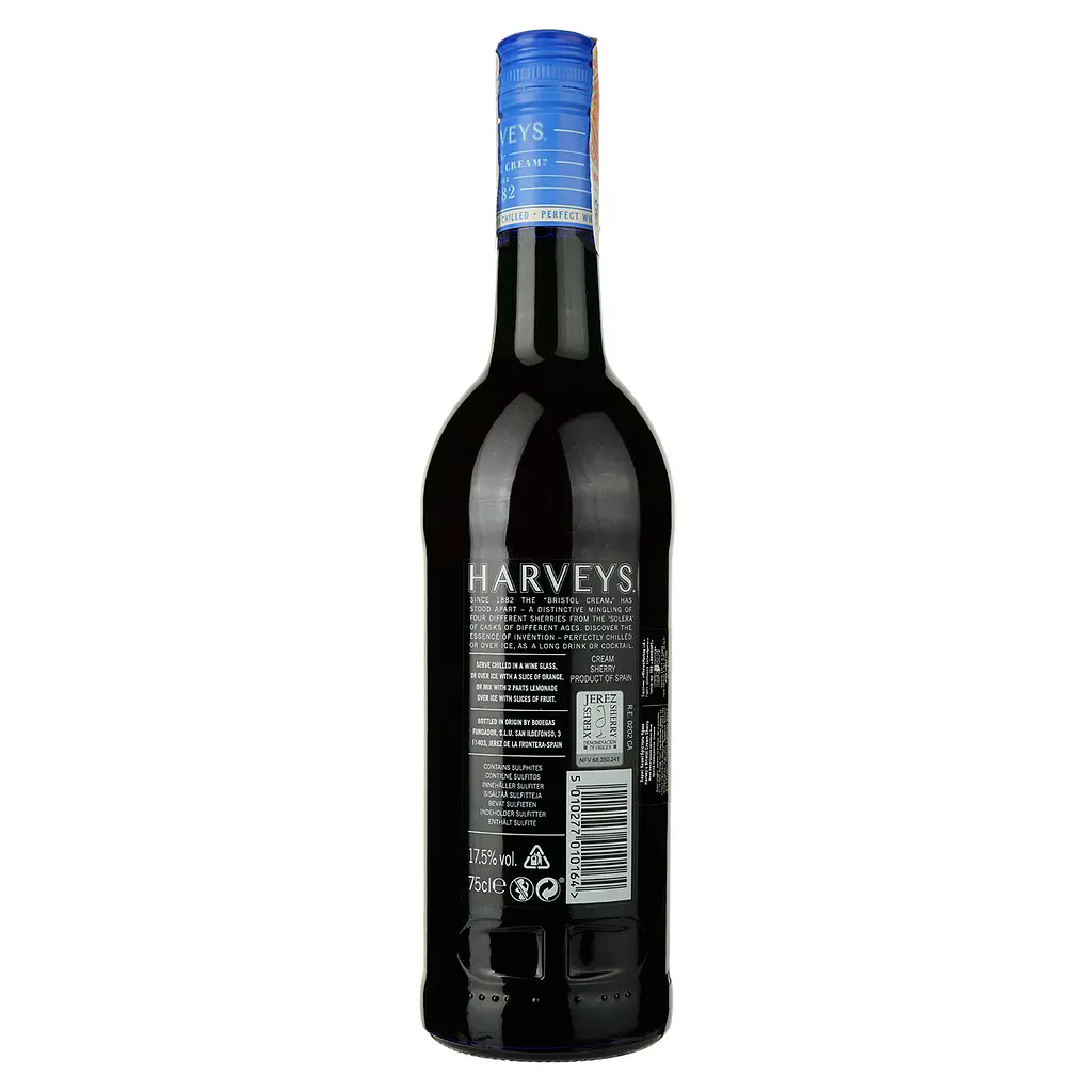 Херес Harveys Bristol Cream, белое, сладкое, 0,75 л - фото 2