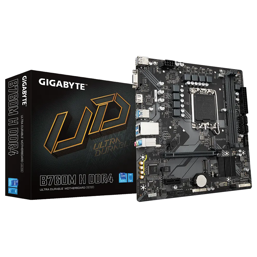 Mатеринська плата Gigabyte B760M H DDR4 LGA 1700 (B760M H DDR4) - фото 5