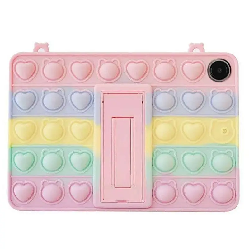 Чехол SoftGel Kids детский pop-it Samsung Galaxy Tab A9+ Plus SM X210 X215 X216 Радужный - фото 3