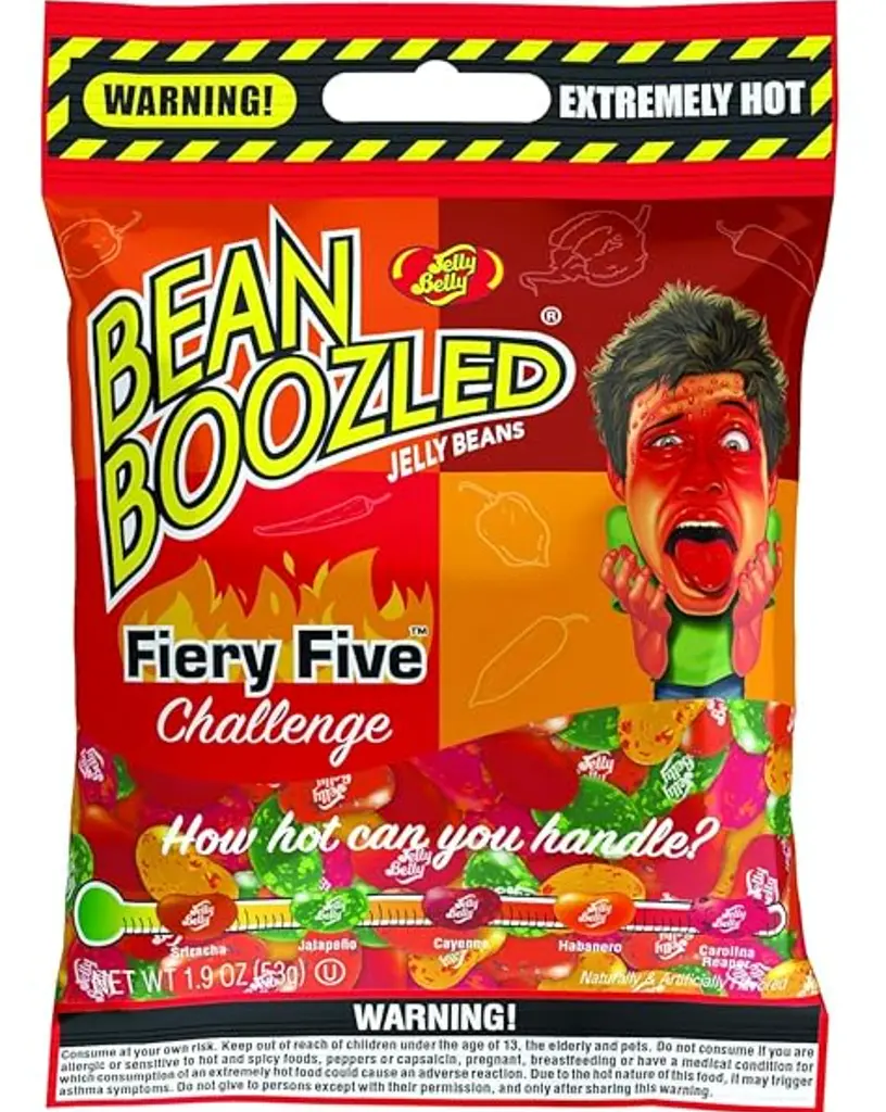 Екстремально гострі цукерки Jelly Belly Bean Boozled Flaming Five Challenge 53г