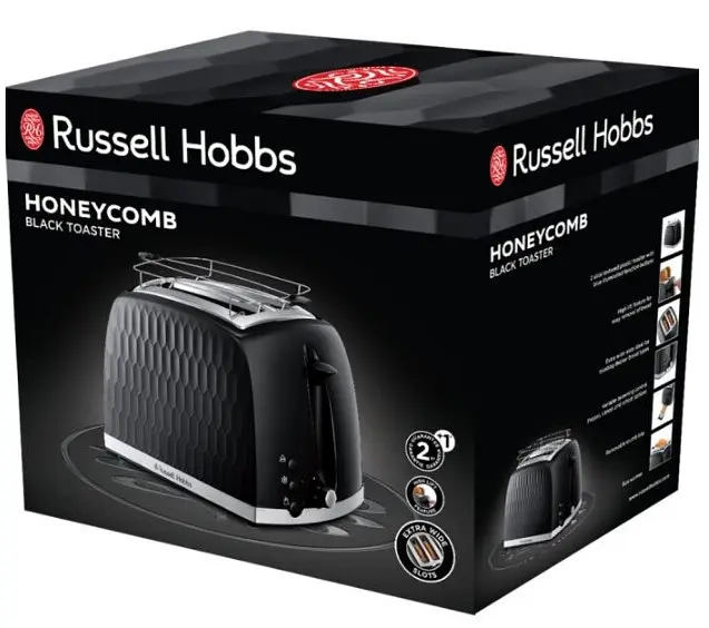 Тостер Russell Hobbs 26061-56 Honeycomb чорний (6651553) - фото 9