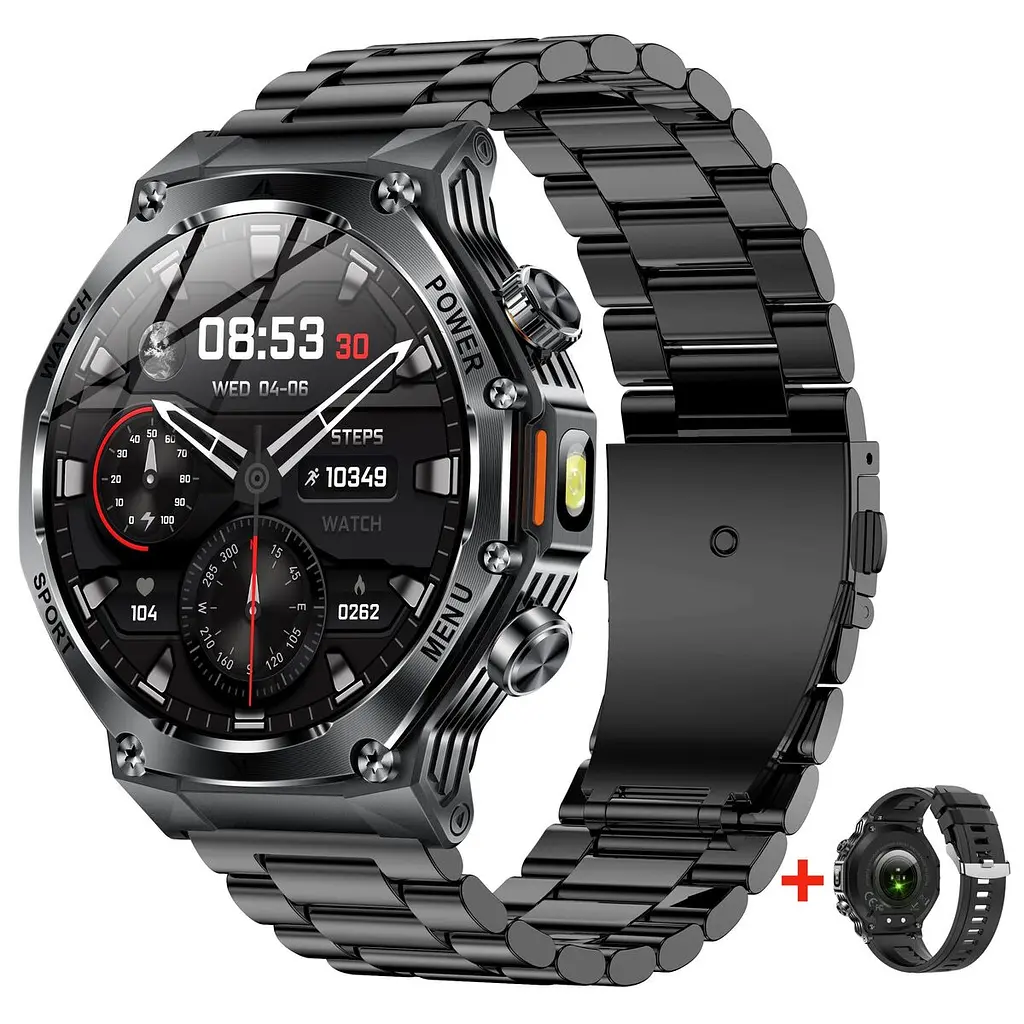 Часы Smart Surf X Pro Black Steel, 2 ремешка - фото 2