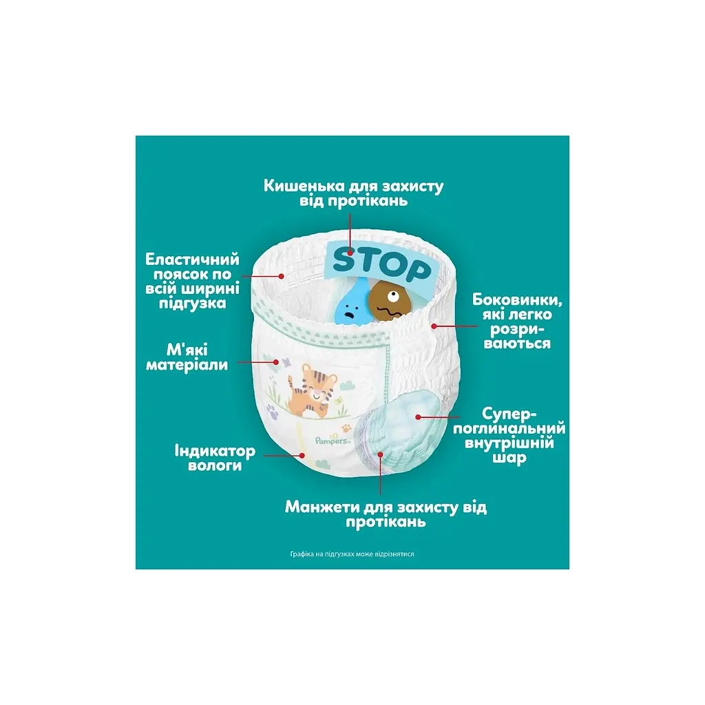 Підгузки Pampers Active Baby Pants Розмір 3 (6-11 кг) 180 шт (8006530305716) - фото 6