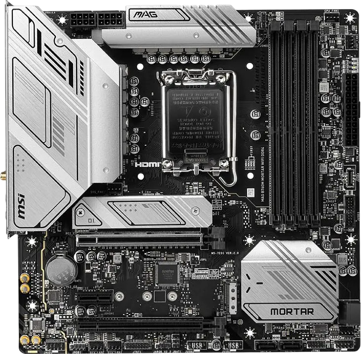 Материнська плата MSI B760M MAG Mortar Wi-Fi LGA 1700 (MAG B760M MORTAR WIFI) Б/В - фото 2
