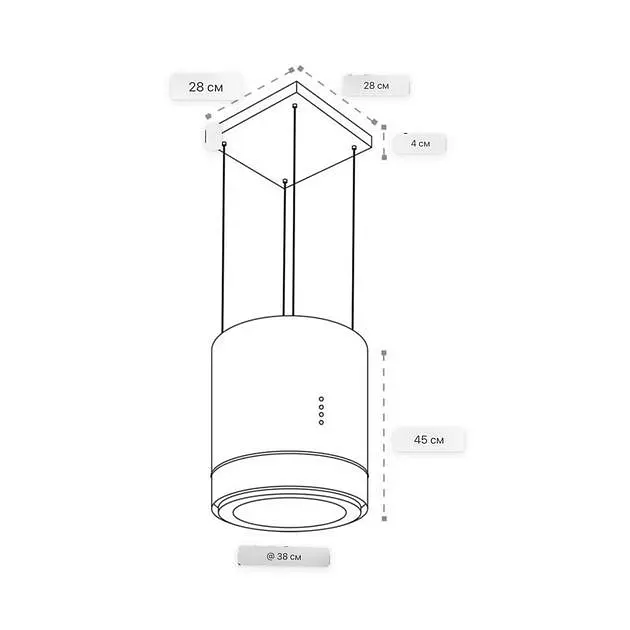 Островная вытяжка Klarstein Tron Ambience (10034213) - фото 7