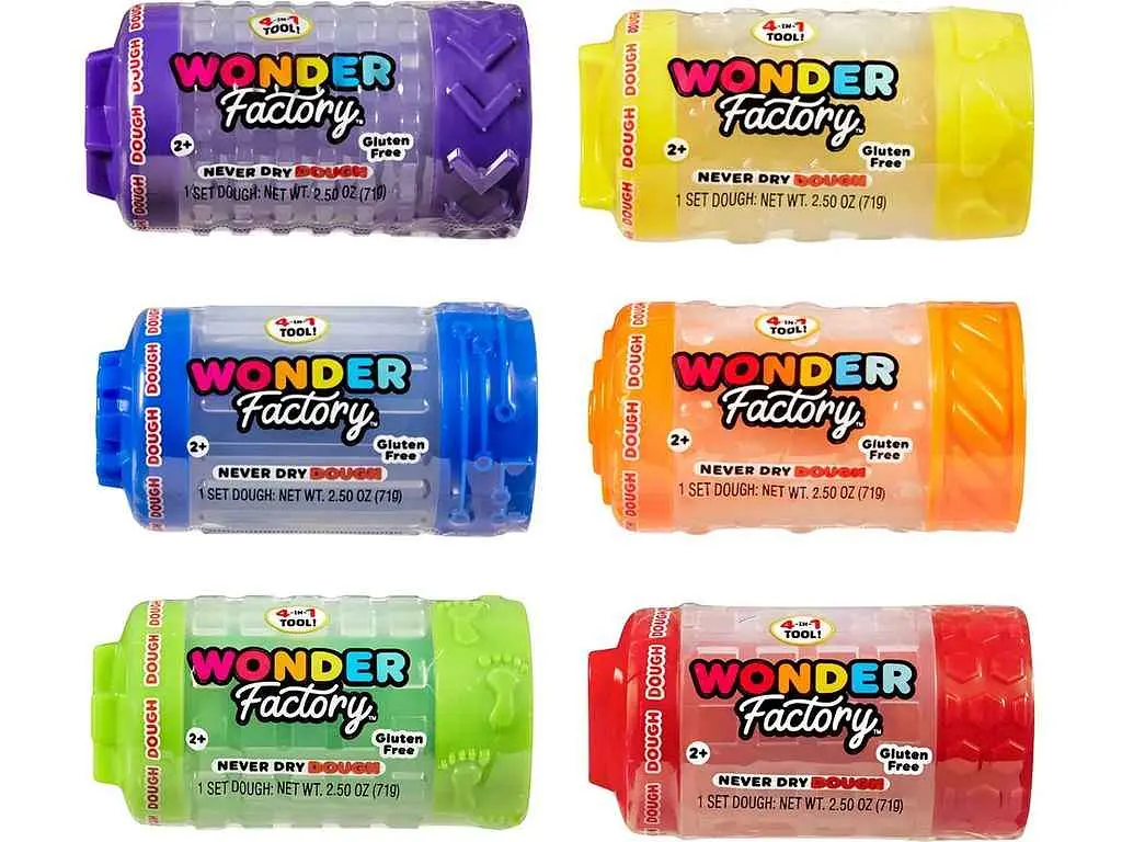 Маса для ліплення WONDER FACTORY що не засихає, Світ кольору та форми асорті - фото 2