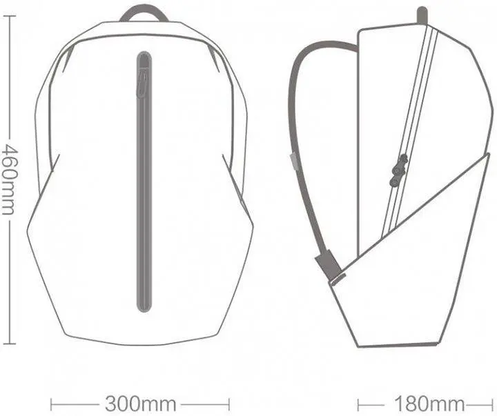 Рюкзак RunMi 90GOFUN city Backpack 6970055344081 червоний - фото 7