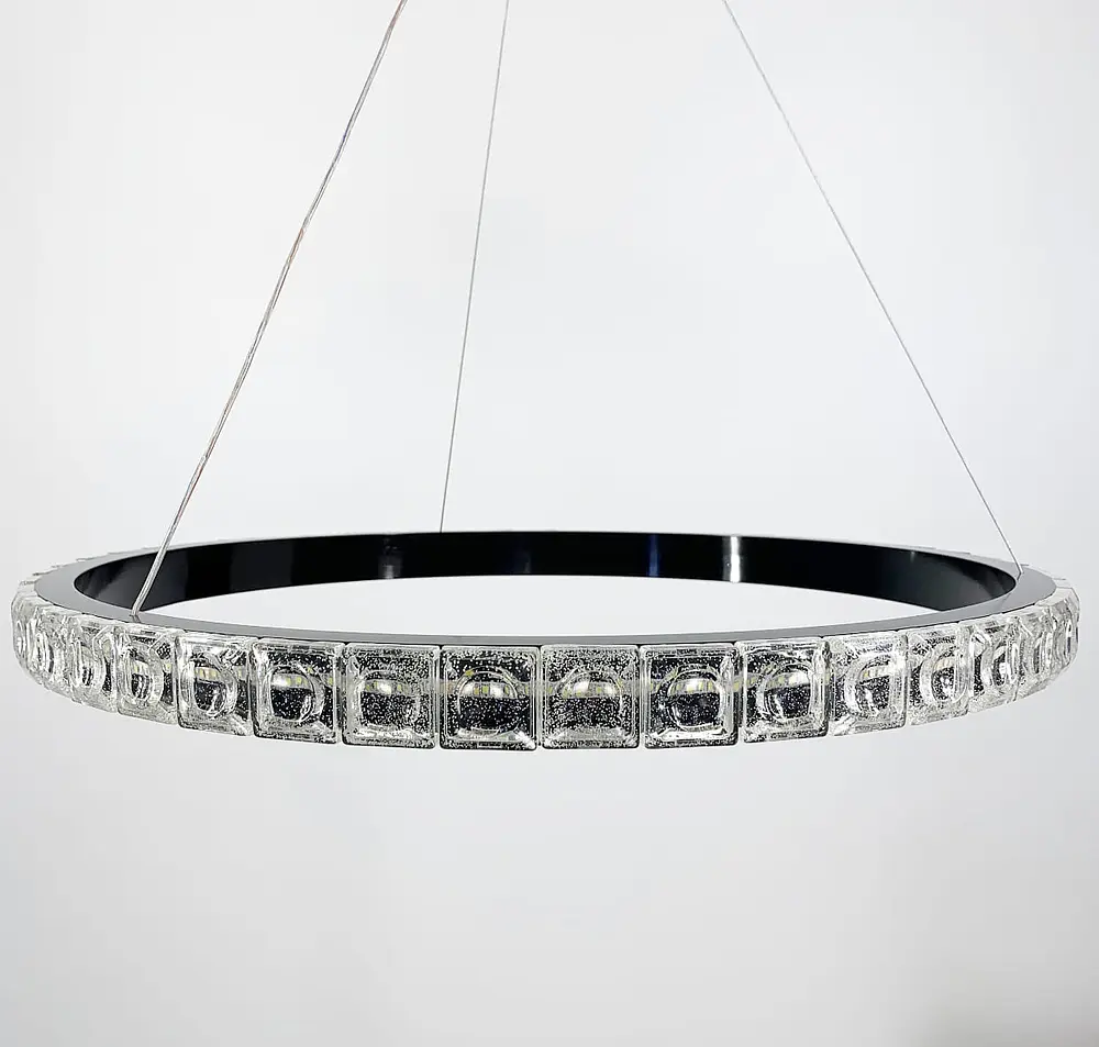 Підвісний світильник Delight Collection у чорному каркасі Line.F Діаметр 60см - фото 4