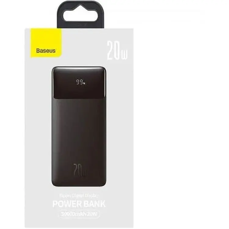 Портативна батарея Baseus Bipow Digital Display 30000 mAh 20W PPDML-N01 Black - фото 2