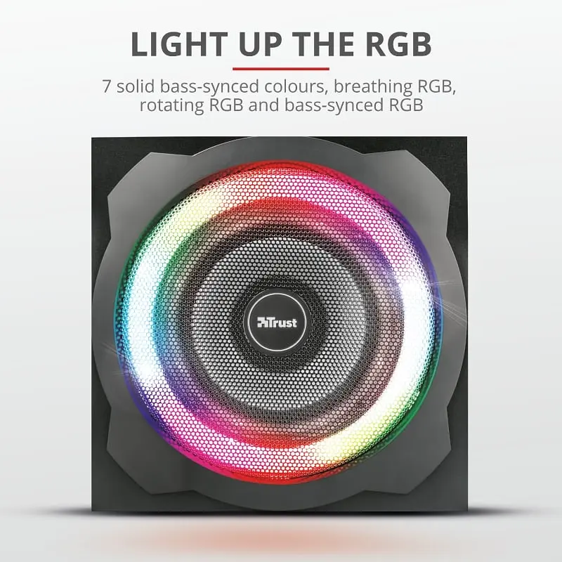 Акустична система GXT 629 Tytan 2.1, 60Вт, AUX, RGB, чорний Trust teh0013947 - фото 7