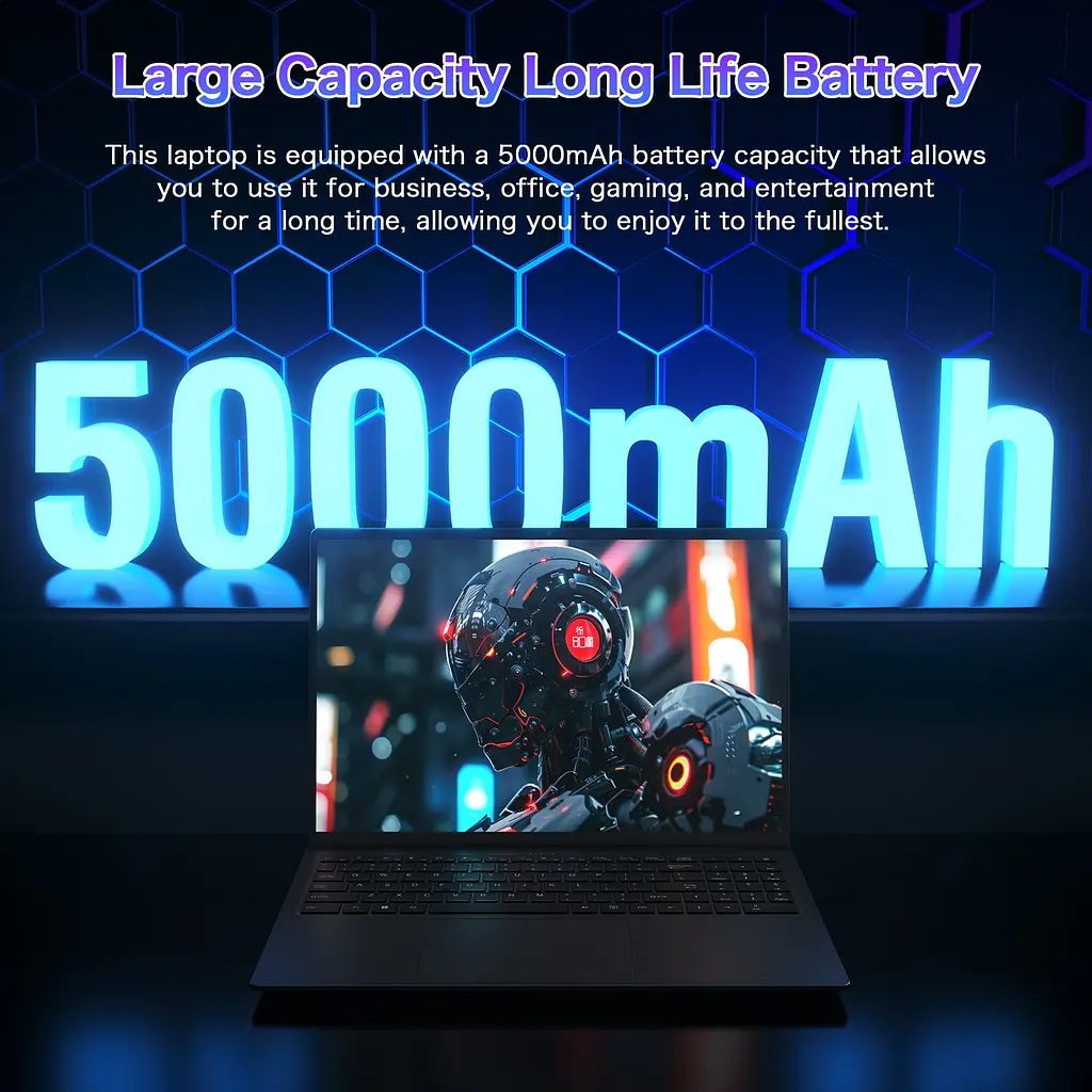 Ноутбук Auusda 5 7430U,16 inci,43GHz,32 GB DDR4,1TB,Radeon RX Vega 7,Bluetooth 5.3,65W,Windows 11 - фото 2