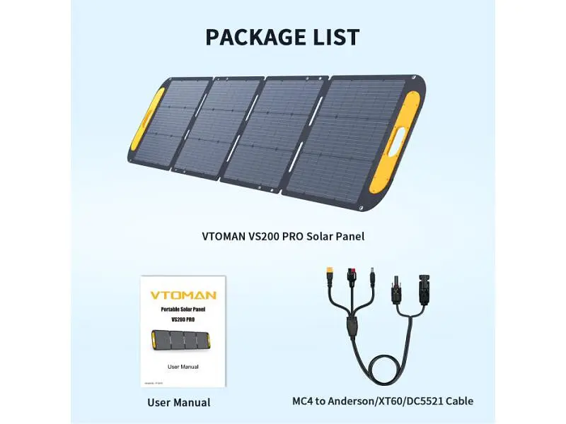 Зарядний пристрій на сонячній батареї Vtoman VS200 Pro - фото 2