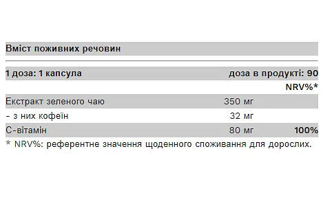 Жироспалювач Pure Gold Green Tea 90 капсул - фото 2