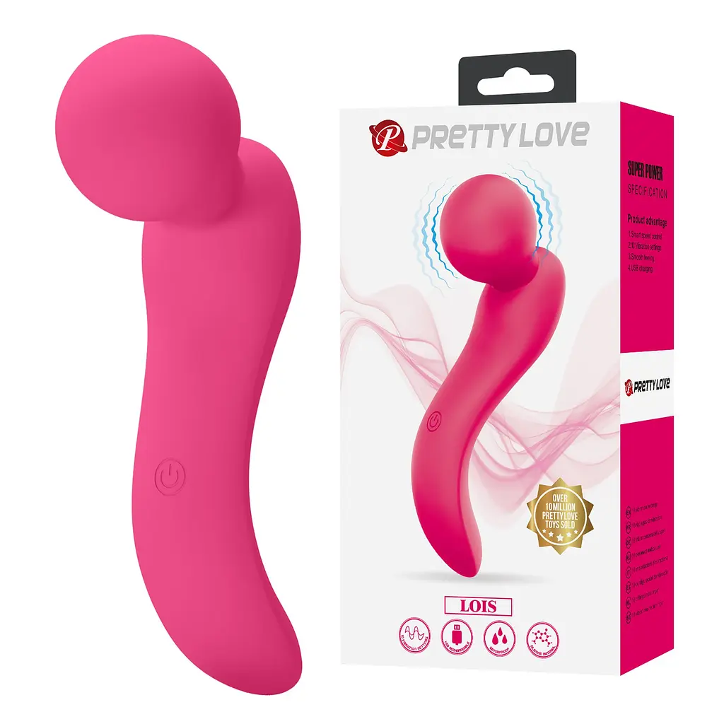 Вібромасажер LOIS, 10 vibration functions, Silicone ABS, USB rechargeable PRETTY LOVE BW-055019 102054